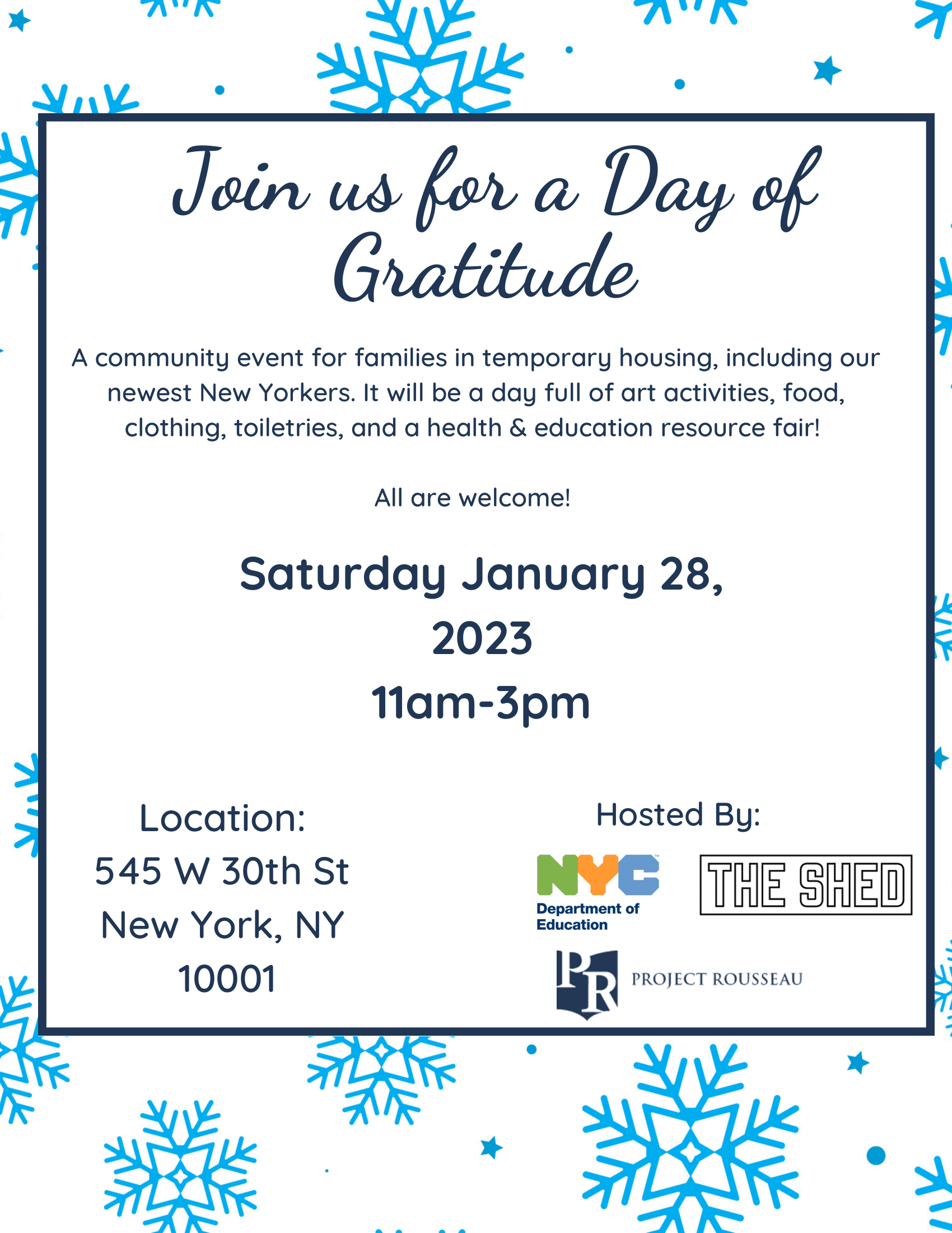 Join us for a Day of Gratitude